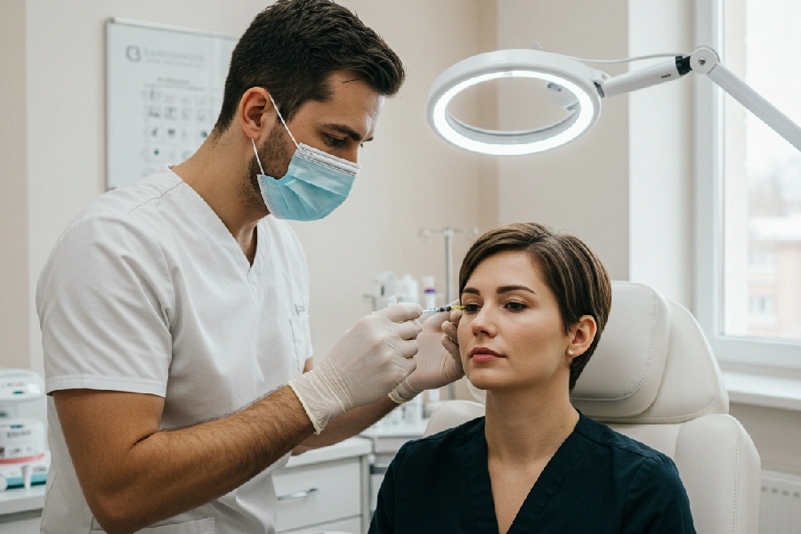 نحوه صحیح خوابیدن بعد از بوتاکس