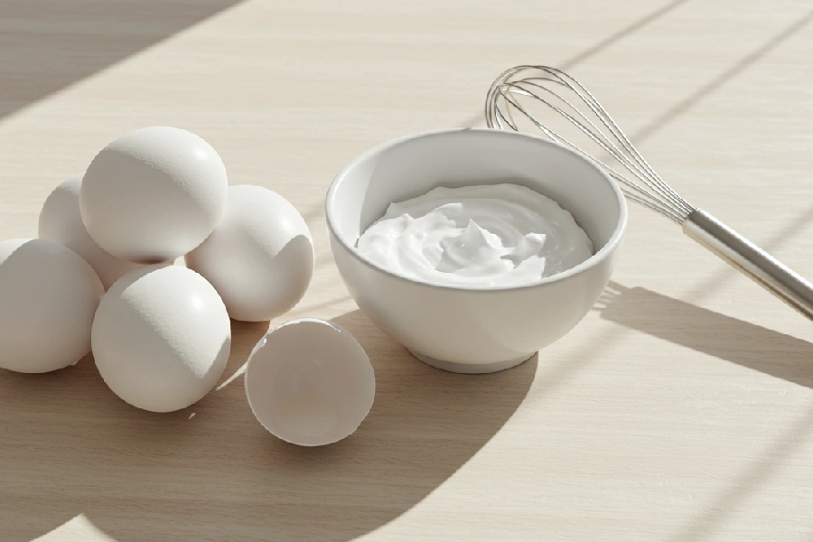 ماسک سفیده تخم مرغ